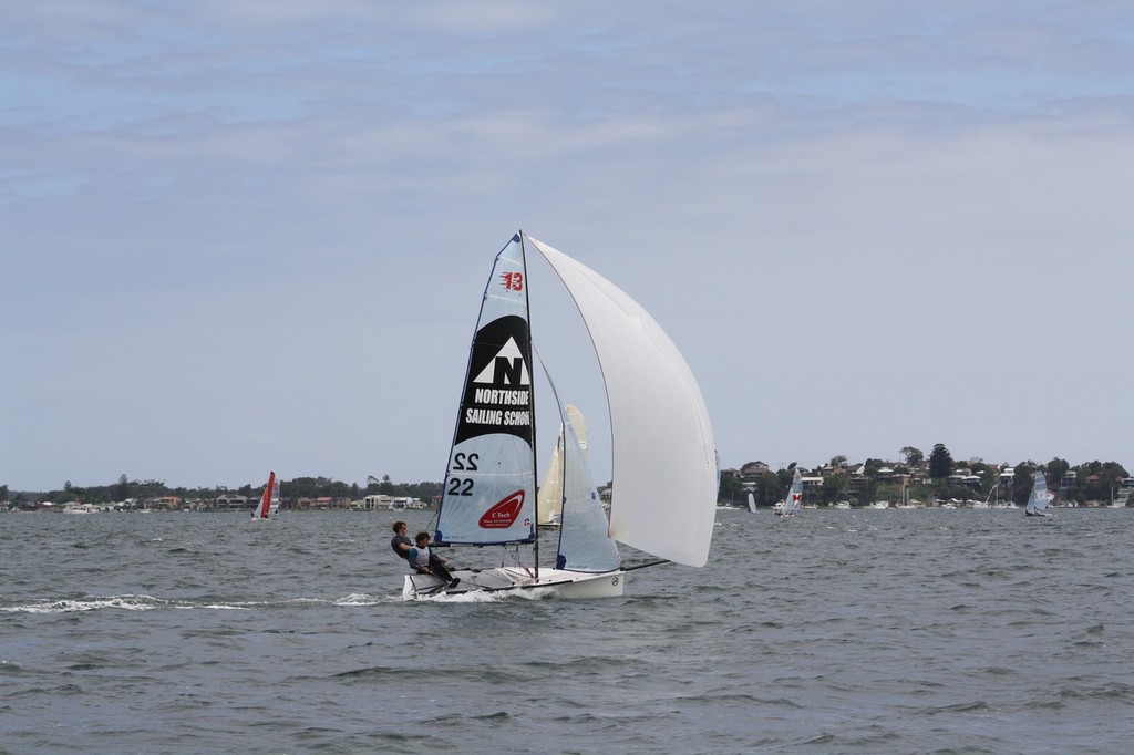 Winner of heats 1 2 and 3 North Shore Sailing School - 5th Australian 13 foot skiff championships © Annette Brennan